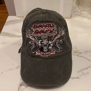 DESIGNER DIESEL ROYAL ROCK Embroidered Graphic Cap 100% COTTON❤️🎸